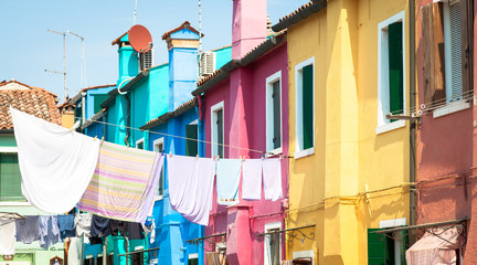 Colored houses in Venice - Italy