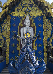 Fototapeta na wymiar Buddha statue Blue Temple Chiang Rai Thailand