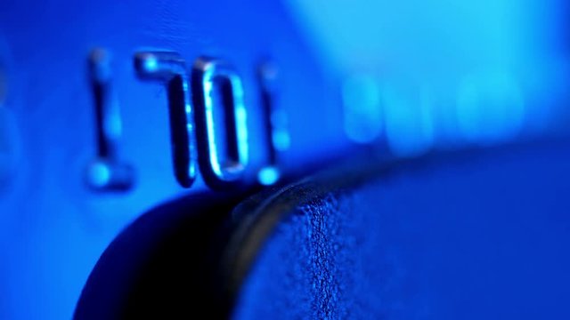 Credit card extreme closeup. Shallow depth of field.
