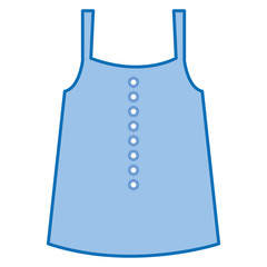 feminine blouse isolated icon vector illustration design