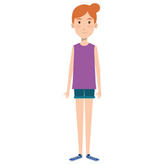 Fototapeta premium beautiful woman avatar character vector illustration design