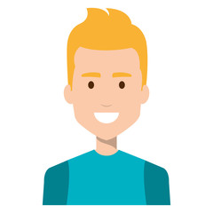young man avatar character vector illustration design