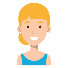 beautiful woman avatar character vector illustration design