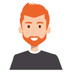 young man avatar character vector illustration design