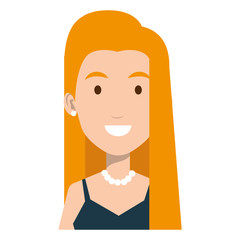beautiful woman avatar character vector illustration design