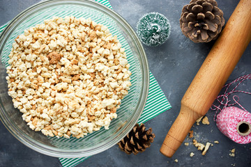 Pine cone Christmas cookies