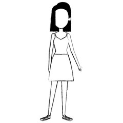 beautiful woman avatar character vector illustration design