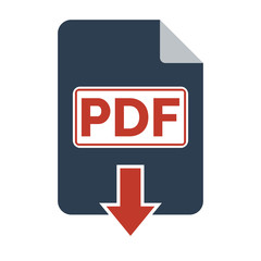 PDF Icon on white background.