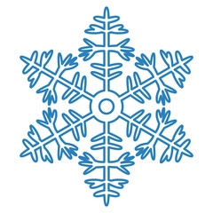 Snowflake Icon on white background.