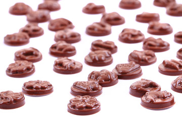 christmas chocolates isolated