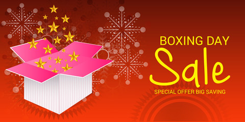Naklejka premium Boxing Day Sale.