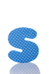 Puzzle letters on white background