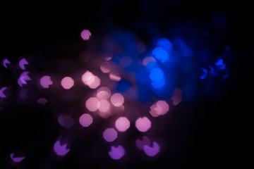 The color glare in the form a stars.  A festive kaleidoscope, a bright light. Abstract composition...