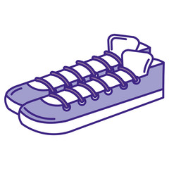 young shoes isolated icon vector illustration design
