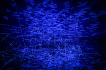 blue abstract plexus background. computer graphics. 3d rendering.