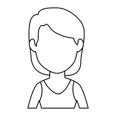 Obraz na płótnie Canvas beautiful woman avatar character vector illustration design