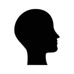 human profile isolated icon vector illustration design