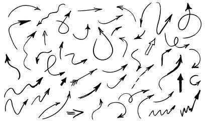 Arrow hand drawn