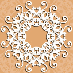 picture frame or round, went with ornament, kruger border, the jury of the user, greeting, postcard,