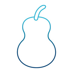 Pear delicious fruit icon vector illustration graphic design