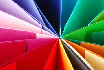 Obraz na płótnie Canvas closeup of colorful paper texture