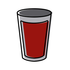 Juicei n glass cup icon vector illustration graphic design