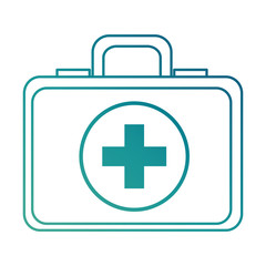 Fototapeta premium medical kit isolated icon vector illustration design