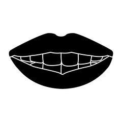 Sexy lips cartoon icon vector illustration graphic design