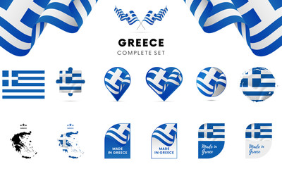 Greece complete set. Vector illustration.