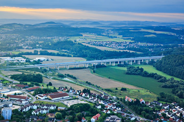 air view of Coburg town