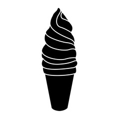 Ice cream cone icon vector illustration graphic design
