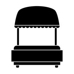 Empty market stall icon vector illustration graphic design