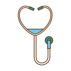 stethoscope device medical icon vector illustration design