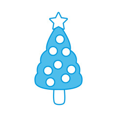 Christmas tree symbol icon vector illustration graphic design