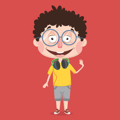 Abstract Boy Character Design