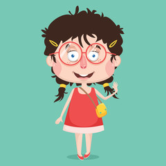 Abstract Girl Character Design