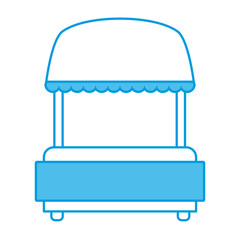 Empty market stall icon vector illustration graphic design