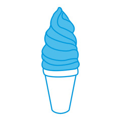 Ice cream cone icon vector illustration graphic design