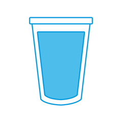 Juicei n glass cup icon vector illustration graphic design