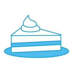 Piece of cake icon vector illustration graphic design
