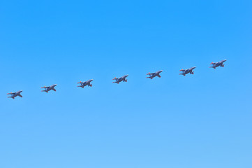 T-4練習機の編隊