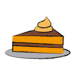 Piece of cake icon vector illustration graphic design