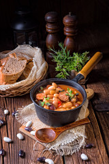 Polish Baked Beans with sausage