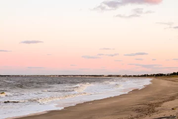 Zelfklevend Fotobehang sunset bay east coast © Kathleen