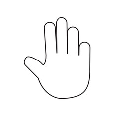 Obraz premium human hand icon