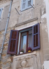 Fototapeta na wymiar Nice window of old european building