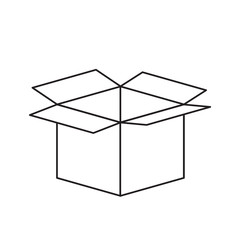 opened cardbox icon image