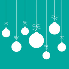 Christmas background with christmas balls. Vector illustration