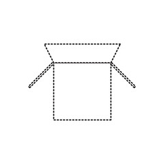 opened cardbox icon image