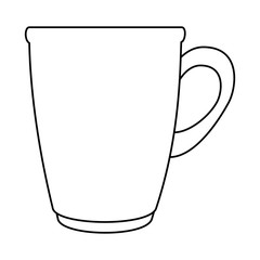 coffee mug isolated icon vector illustration design